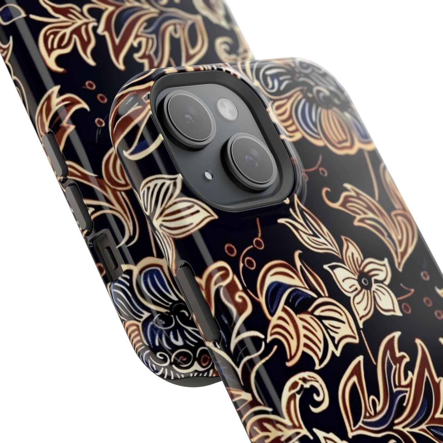 Floral Batik Magnetic Impact - Resistant Phone Case - DIGITAL X