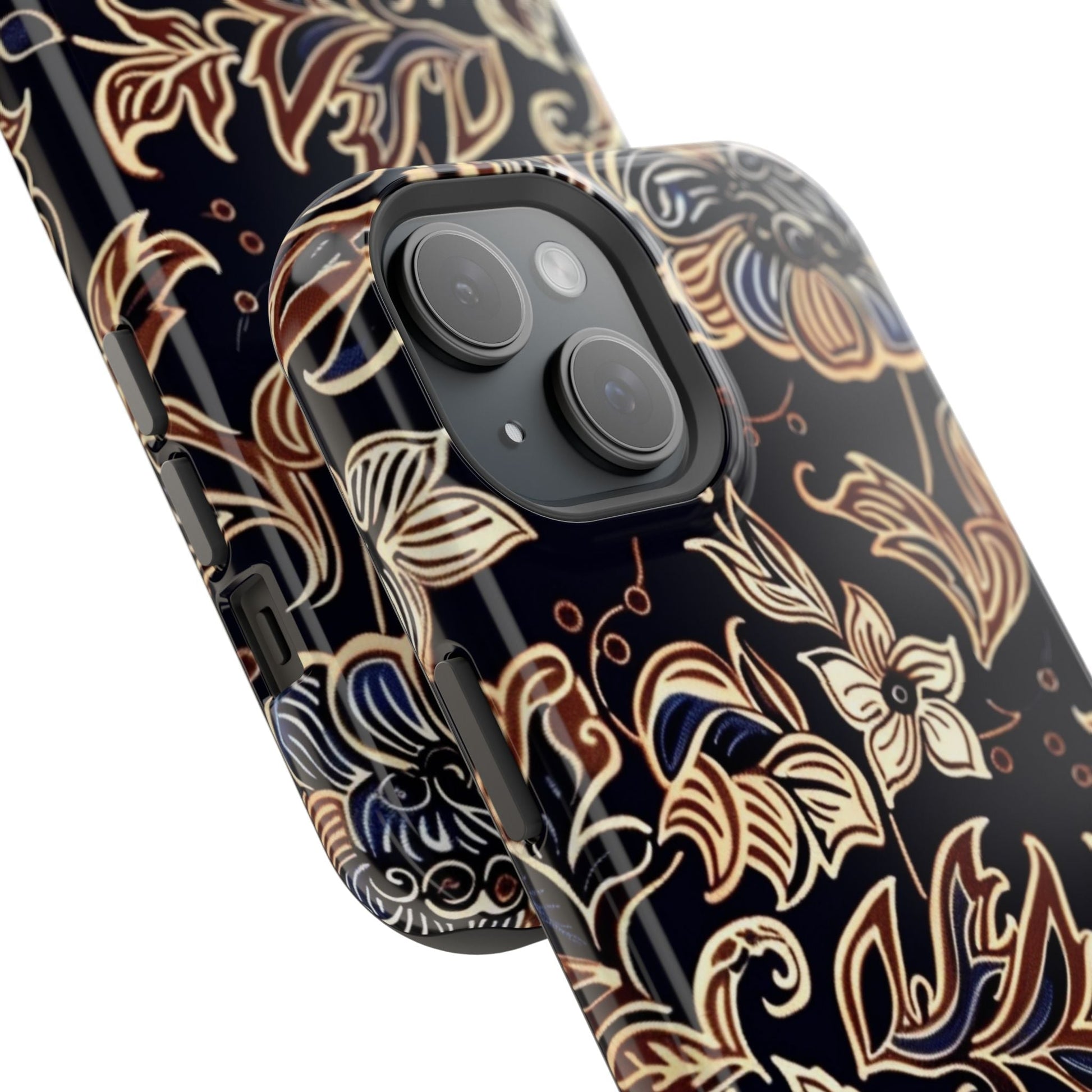 Floral Batik Magnetic Impact - Resistant Phone Case - DIGITAL X