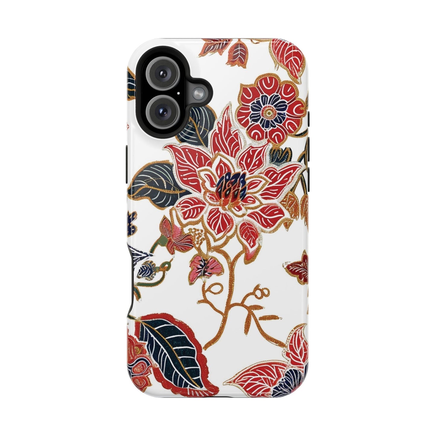 Floral Batik Magnetic Impact - Resistant Phone Case - DIGITAL X