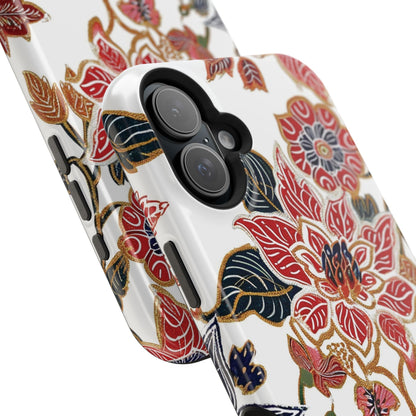 Floral Batik Magnetic Impact - Resistant Phone Case - DIGITAL X