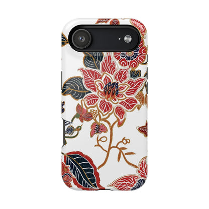 Floral Batik Magnetic Impact - Resistant Phone Case - DIGITAL X