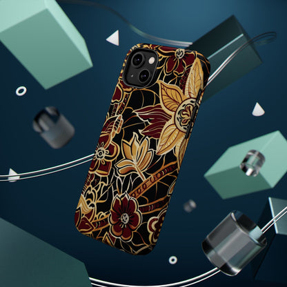 Floral Batik Magnetic Impact - Resistant Phone Case - DIGITAL X