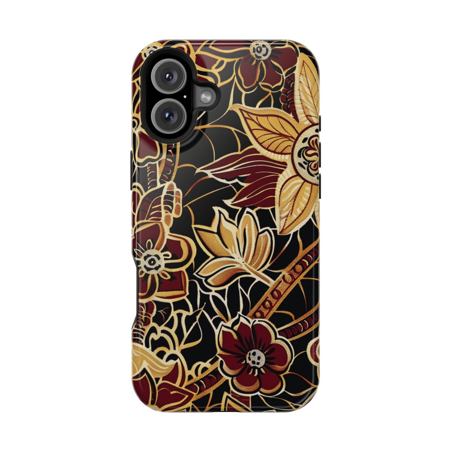 Floral Batik Magnetic Impact - Resistant Phone Case - DIGITAL X