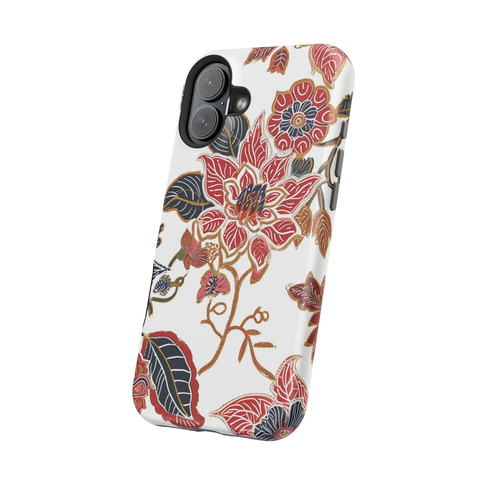 Floral Batik Magnetic Impact - Resistant Phone Case - DIGITAL X