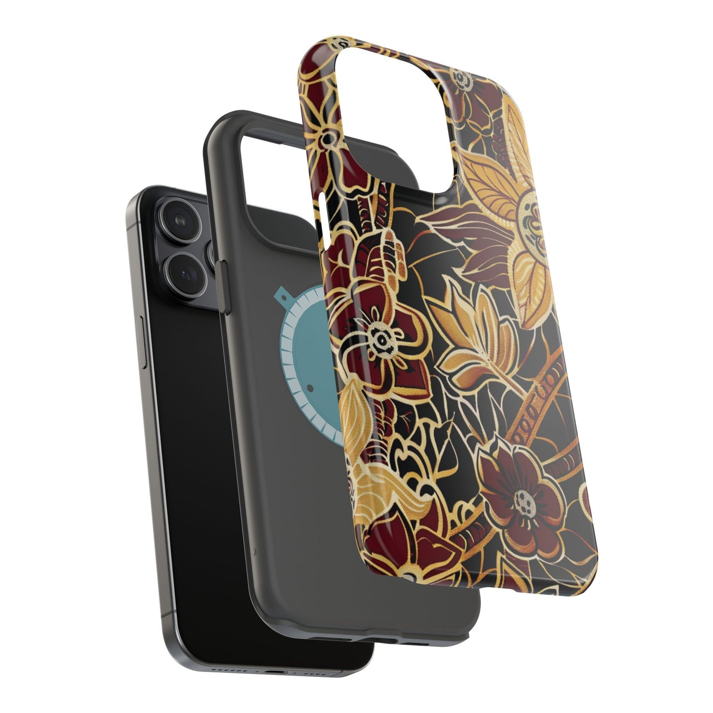 Floral Batik Magnetic Impact - Resistant Phone Case - DIGITAL X