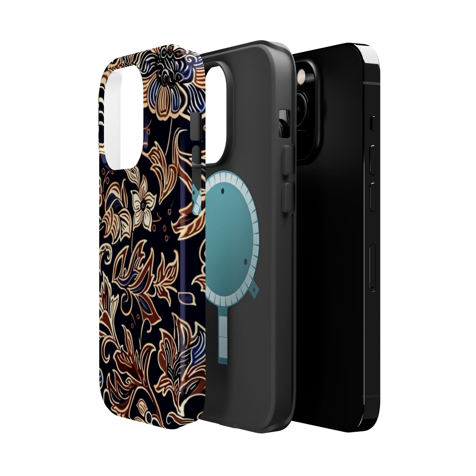 Floral Batik Magnetic Impact - Resistant Phone Case - DIGITAL X