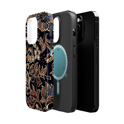 Floral Batik Magnetic Impact - Resistant Phone Case - DIGITAL X