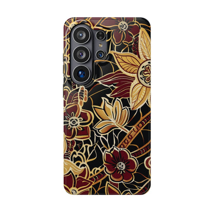 Floral Batik Magnetic Impact - Resistant Phone Case - DIGITAL X