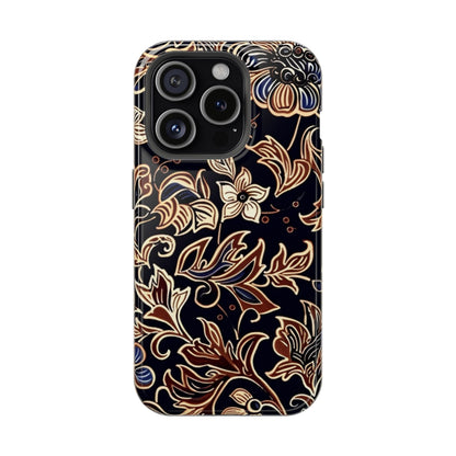 Floral Batik Magnetic Impact - Resistant Phone Case - DIGITAL X