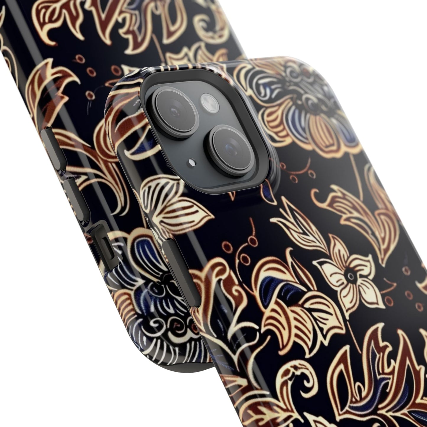 Floral Batik Magnetic Impact - Resistant Phone Case - DIGITAL X