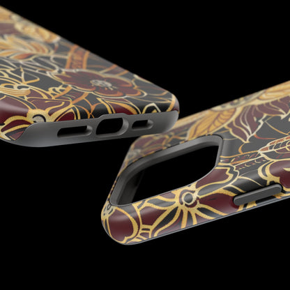Floral Batik Magnetic Impact - Resistant Phone Case - DIGITAL X