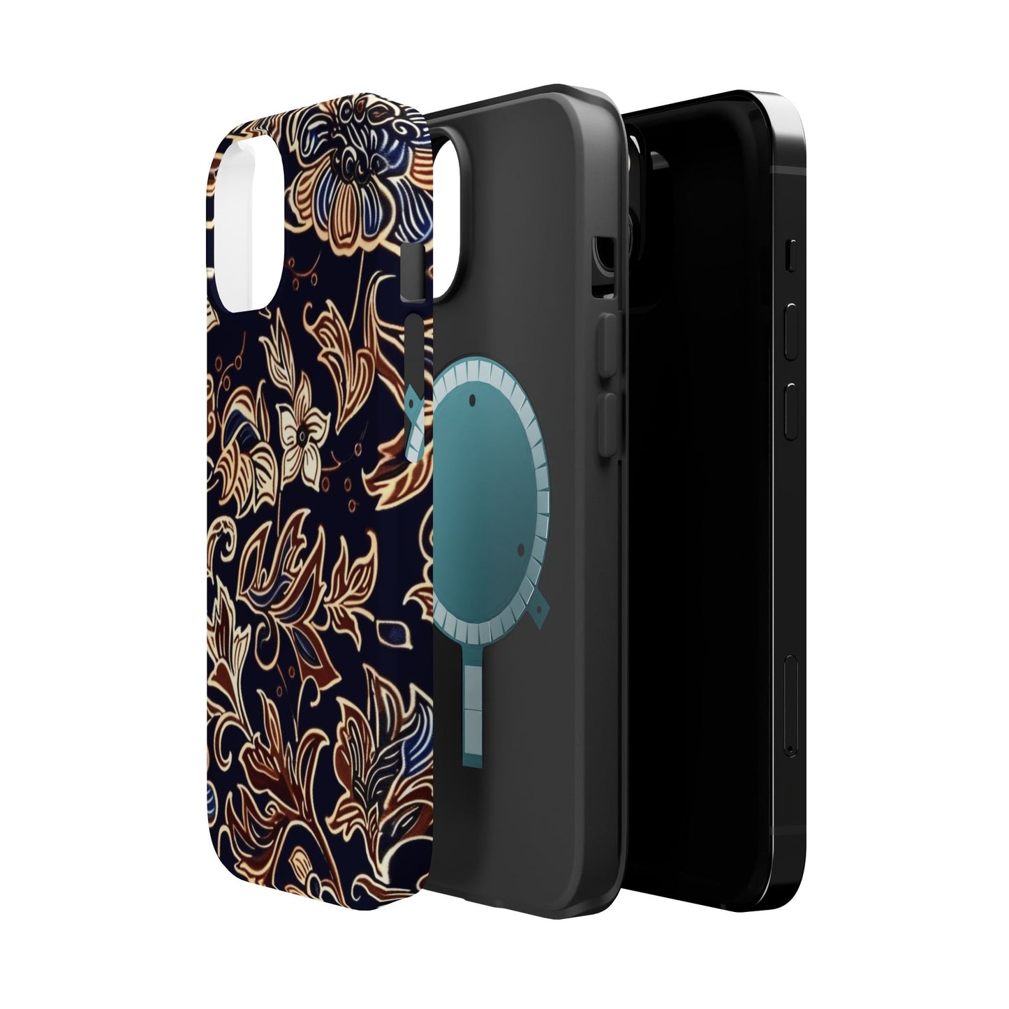 Floral Batik Magnetic Impact - Resistant Phone Case - DIGITAL X