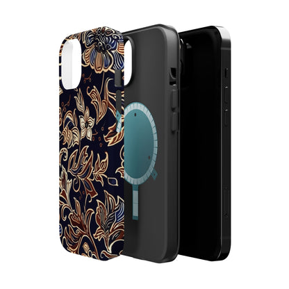 Floral Batik Magnetic Impact - Resistant Phone Case - DIGITAL X