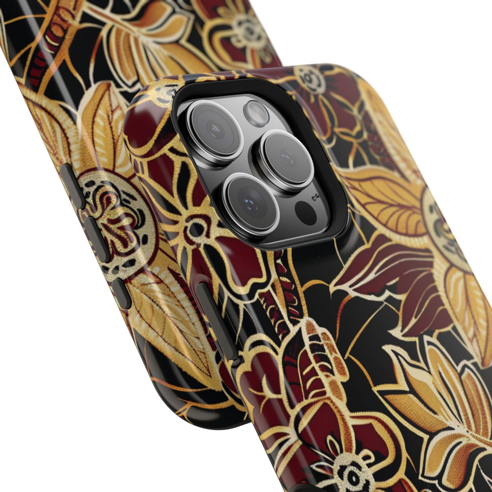 Floral Batik Magnetic Impact - Resistant Phone Case - DIGITAL X