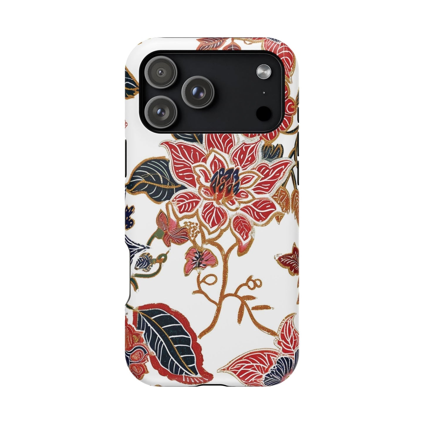 Floral Batik Magnetic Impact - Resistant Phone Case - DIGITAL X