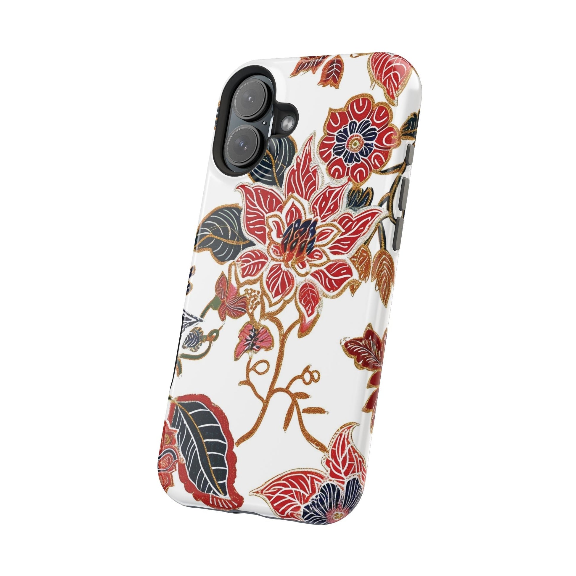 Floral Batik Magnetic Impact - Resistant Phone Case - DIGITAL X
