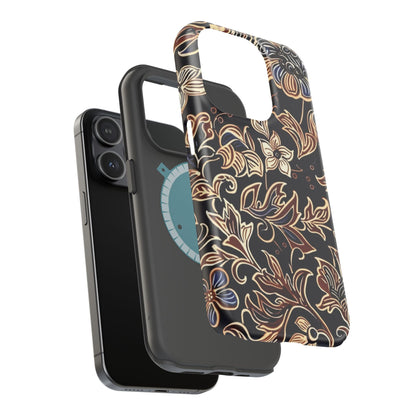 Floral Batik Magnetic Impact - Resistant Phone Case - DIGITAL X