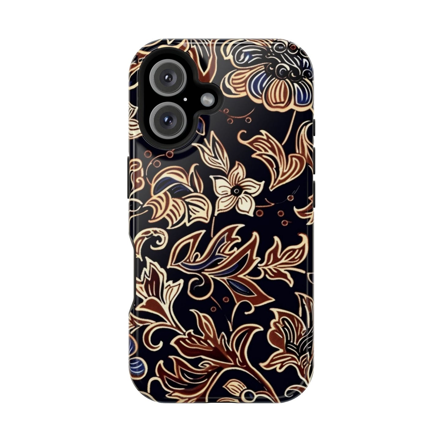 Floral Batik Magnetic Impact - Resistant Phone Case - DIGITAL X