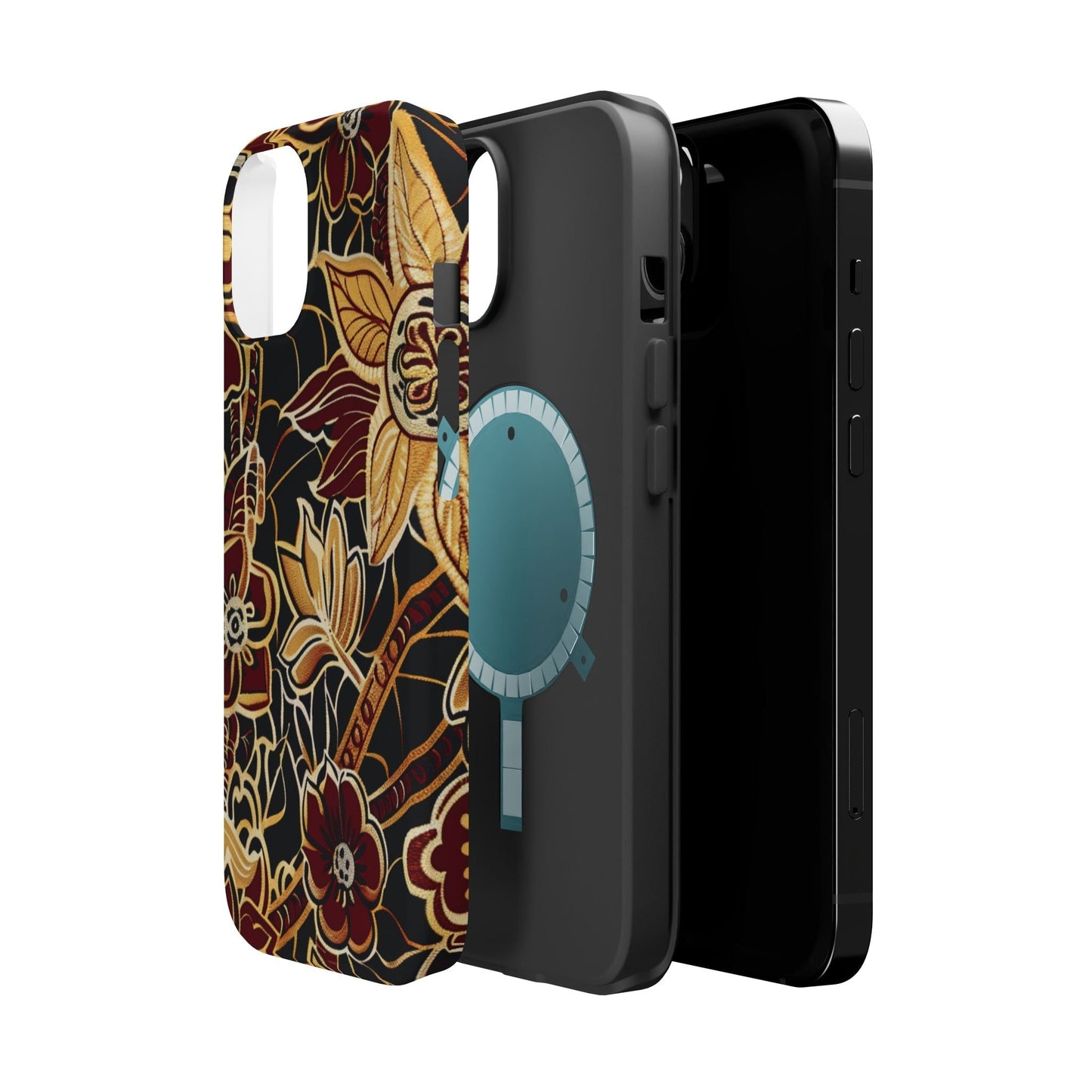 Floral Batik Magnetic Impact - Resistant Phone Case - DIGITAL X