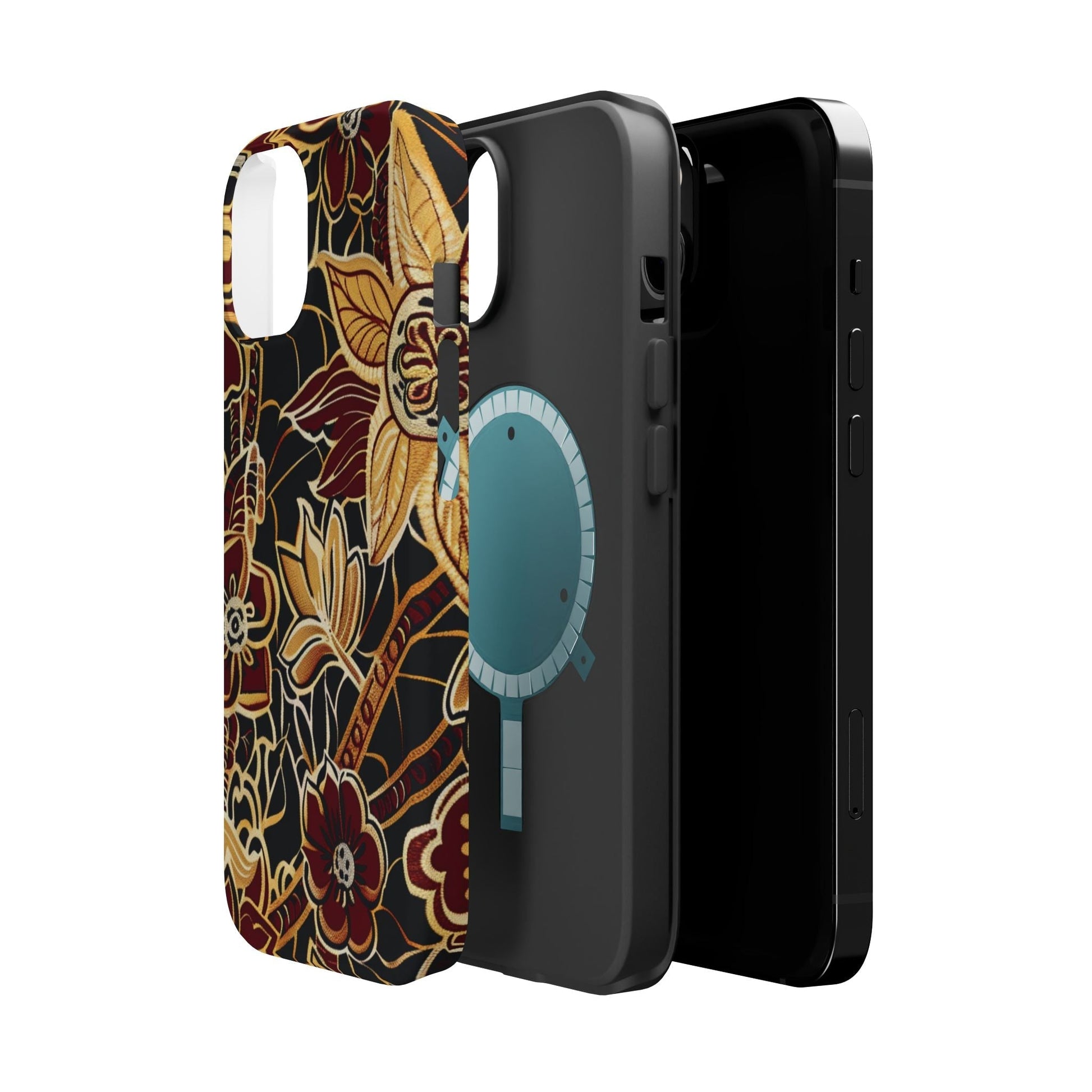 Floral Batik Magnetic Impact - Resistant Phone Case - DIGITAL X