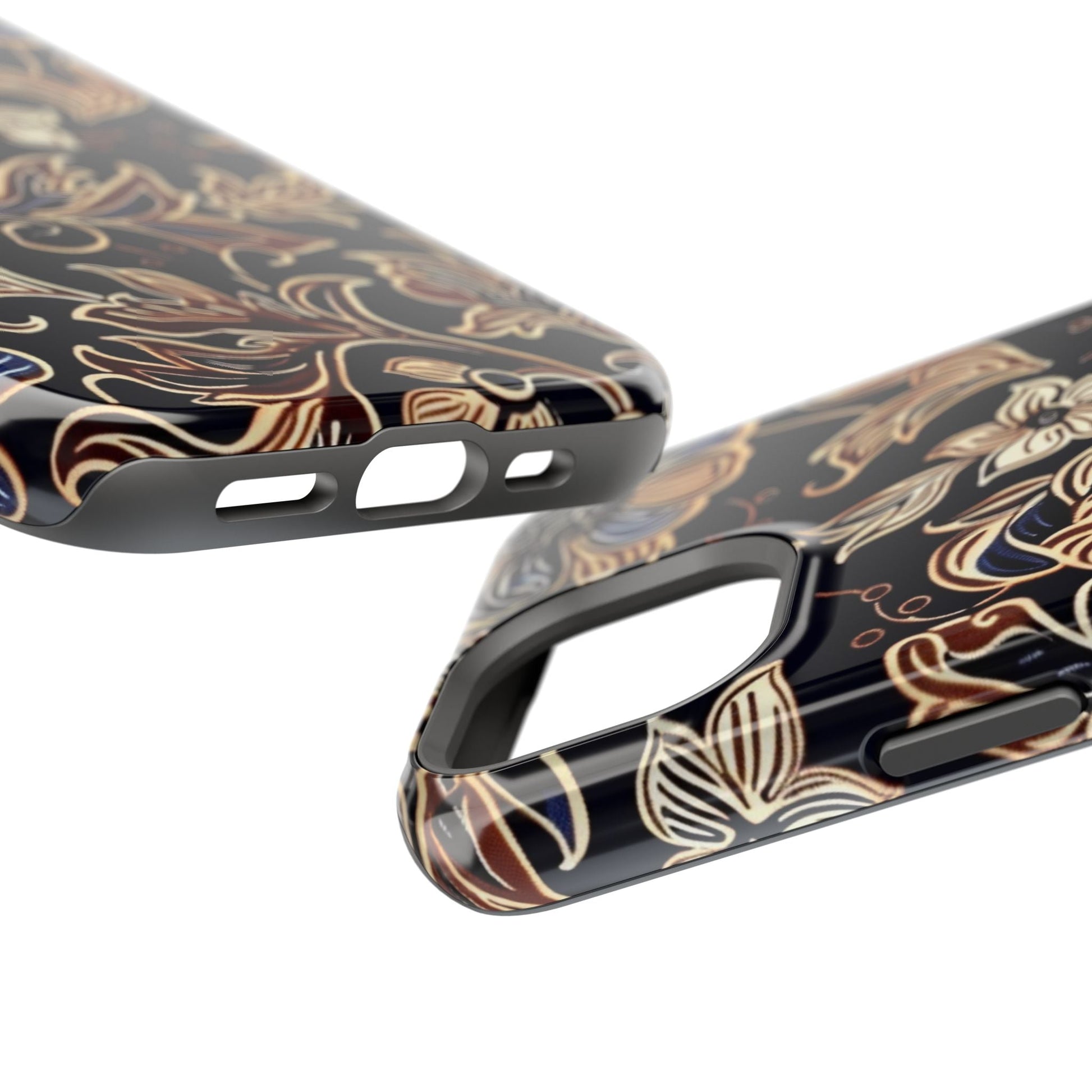 Floral Batik Magnetic Impact - Resistant Phone Case - DIGITAL X