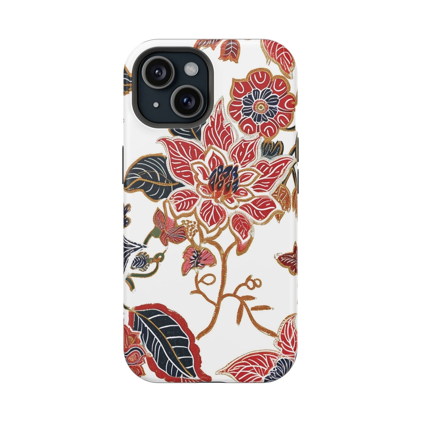 Floral Batik Magnetic Impact - Resistant Phone Case - DIGITAL X