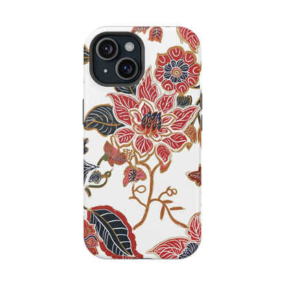 Floral Batik Magnetic Impact - Resistant Phone Case - DIGITAL X