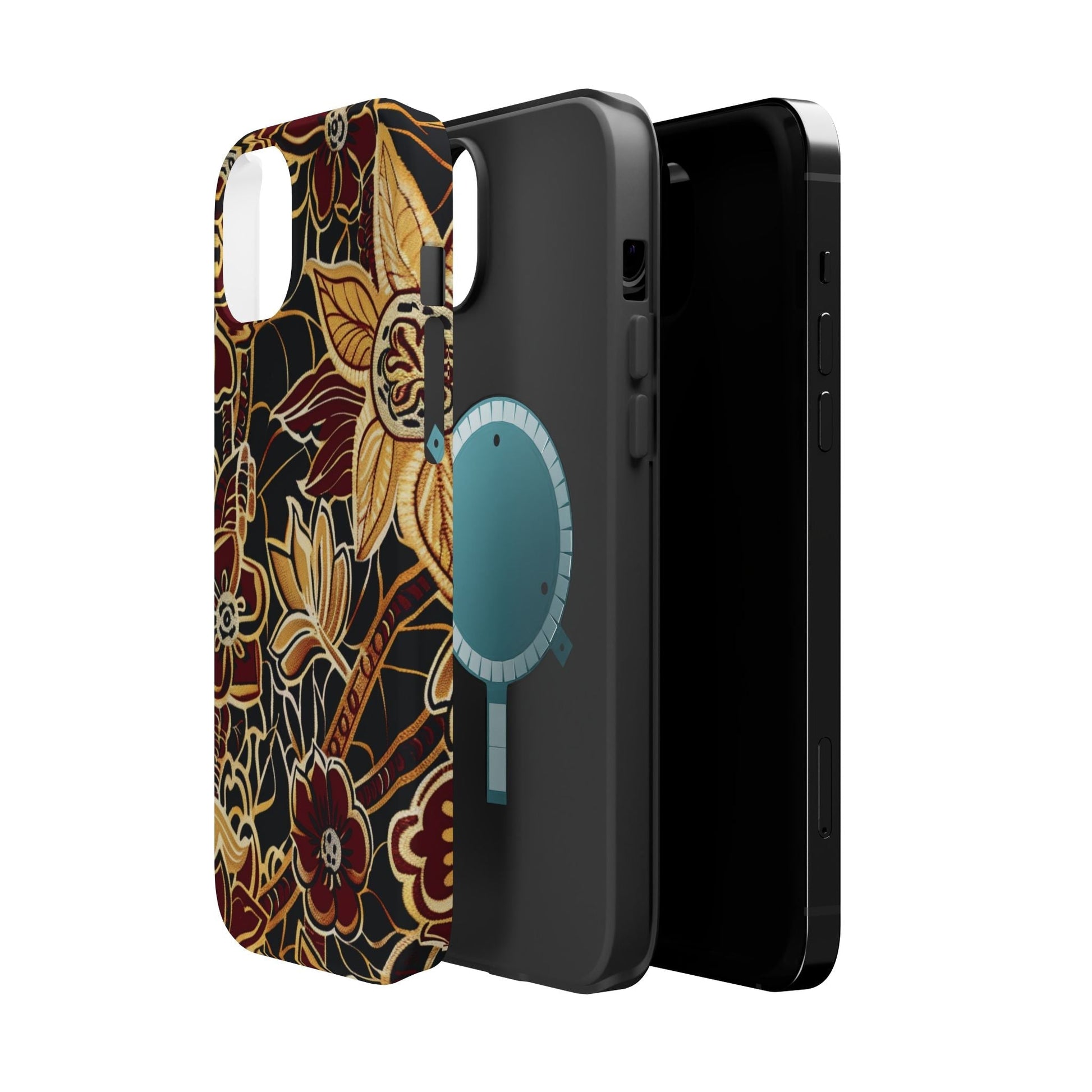 Floral Batik Magnetic Impact - Resistant Phone Case - DIGITAL X