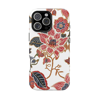 Floral Batik Magnetic Impact - Resistant Phone Case - DIGITAL X