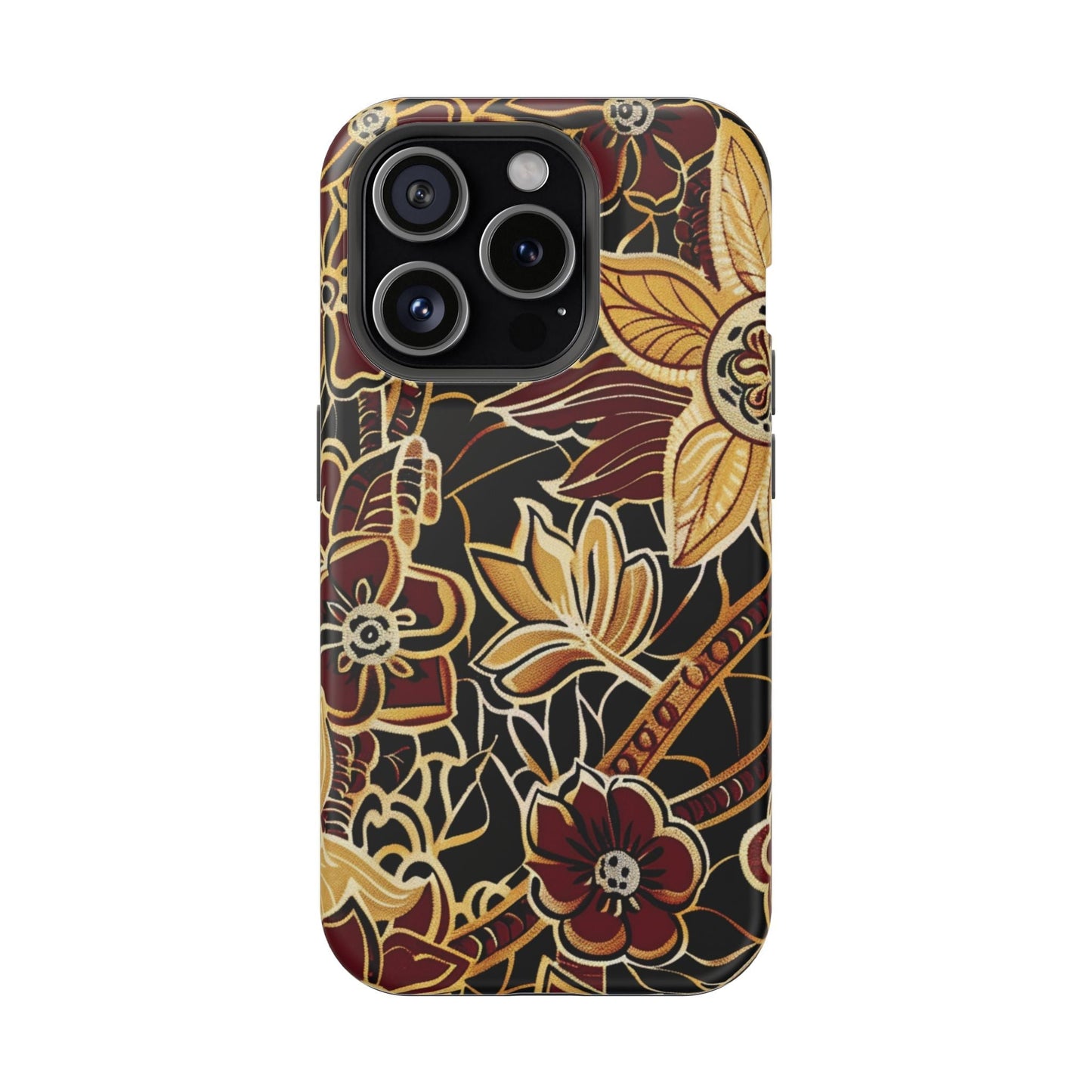 Floral Batik Magnetic Impact - Resistant Phone Case - DIGITAL X