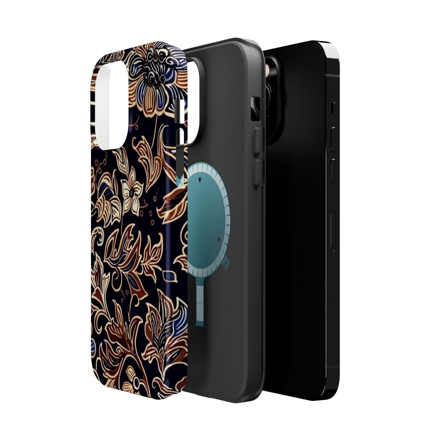 Floral Batik Magnetic Impact - Resistant Phone Case - DIGITAL X