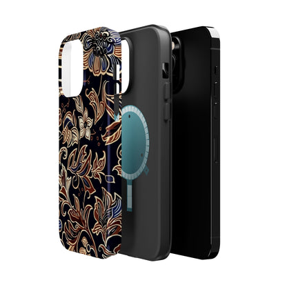 Floral Batik Magnetic Impact - Resistant Phone Case - DIGITAL X