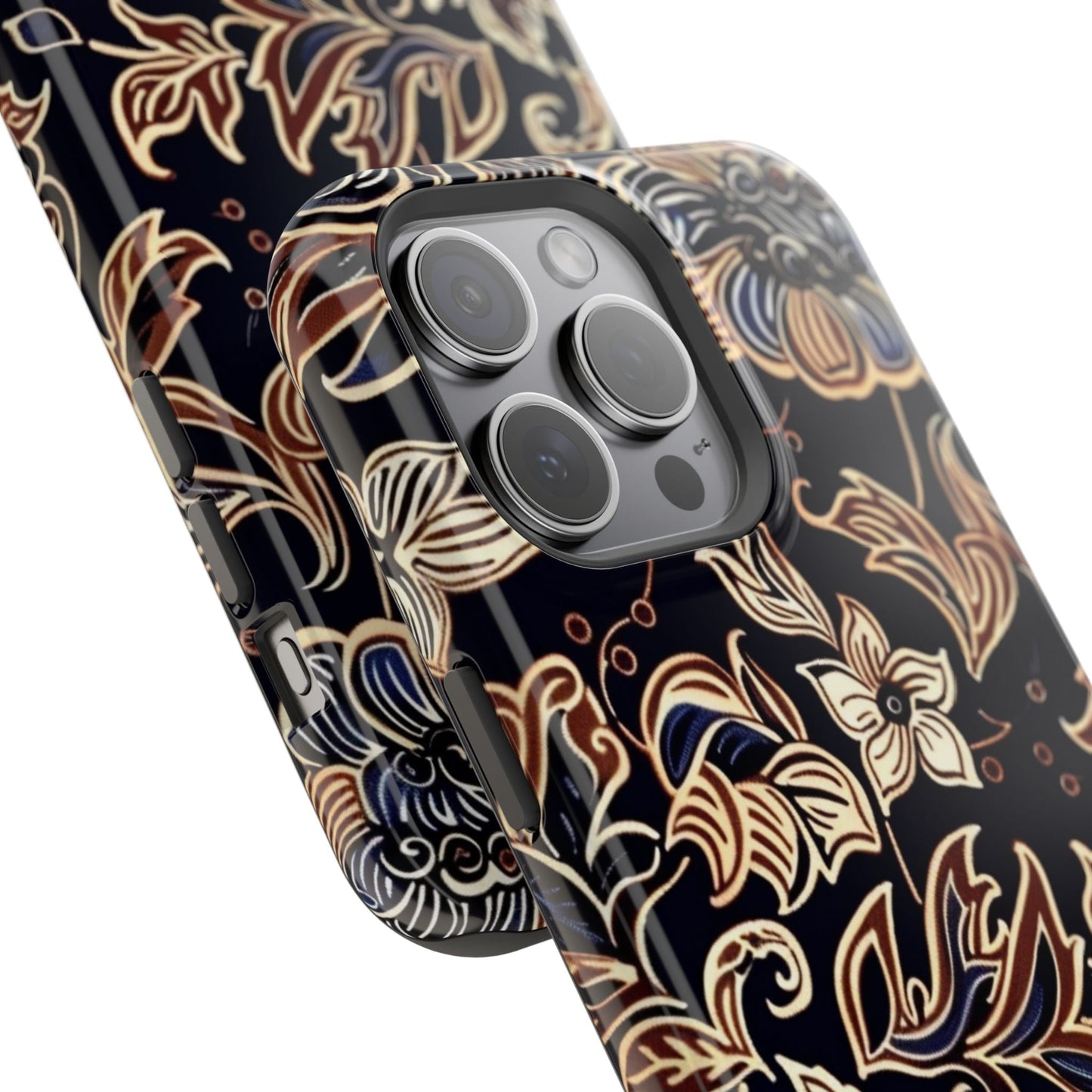 Floral Batik Magnetic Impact - Resistant Phone Case - DIGITAL X