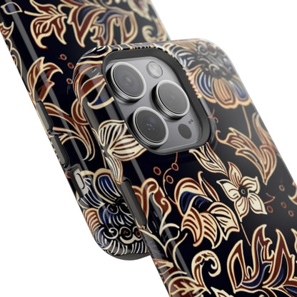 Floral Batik Magnetic Impact - Resistant Phone Case - DIGITAL X