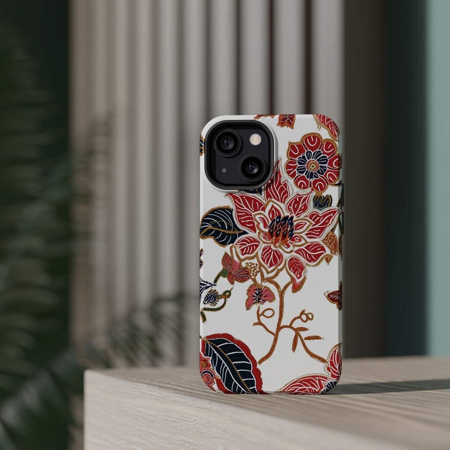 Floral Batik Magnetic Impact - Resistant Phone Case - DIGITAL X