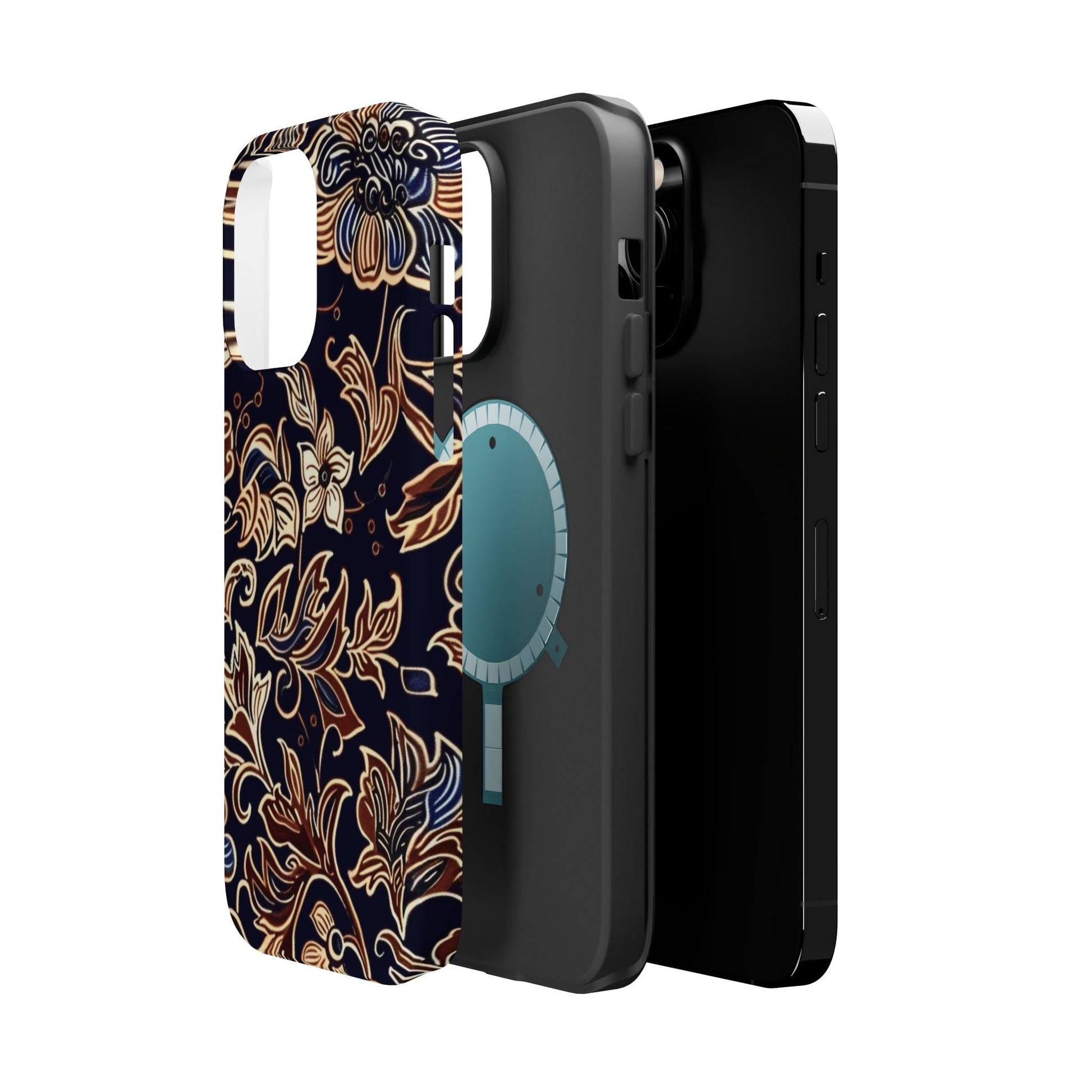 Floral Batik Magnetic Impact - Resistant Phone Case - DIGITAL X