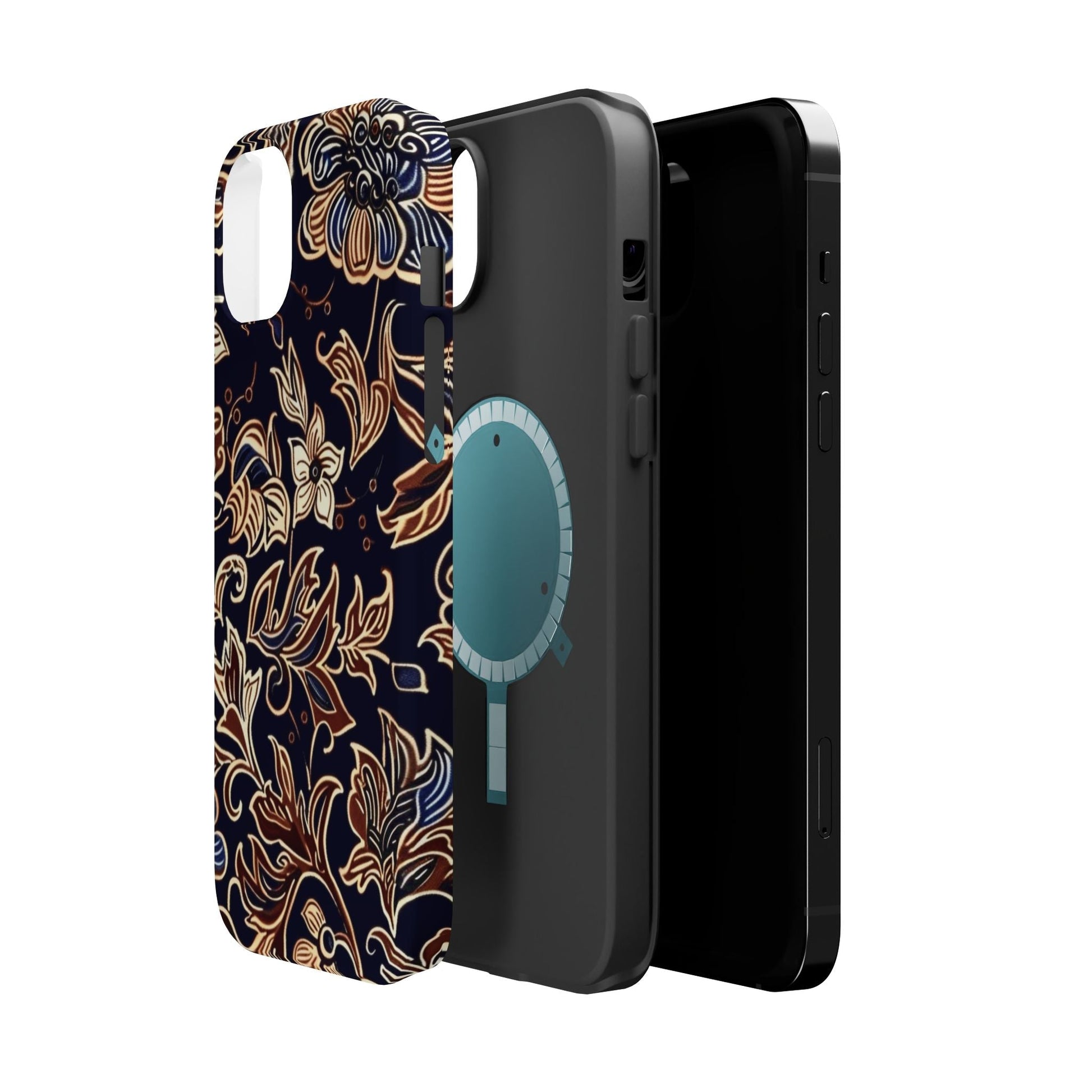Floral Batik Magnetic Impact - Resistant Phone Case - DIGITAL X