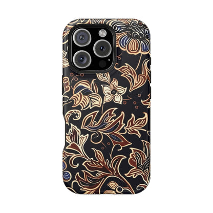 Floral Batik Magnetic Impact - Resistant Phone Case - DIGITAL X