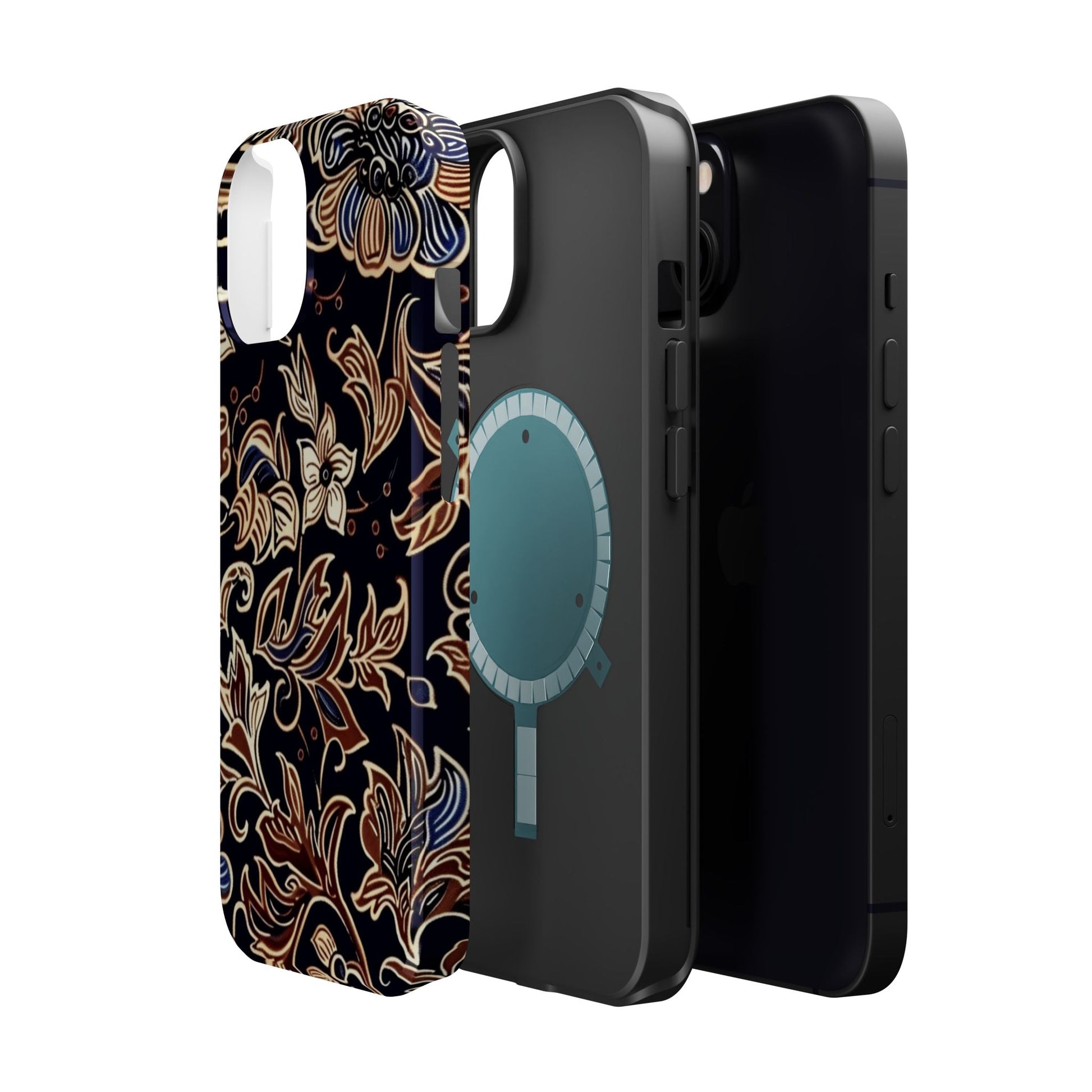 Floral Batik Magnetic Impact - Resistant Phone Case - DIGITAL X