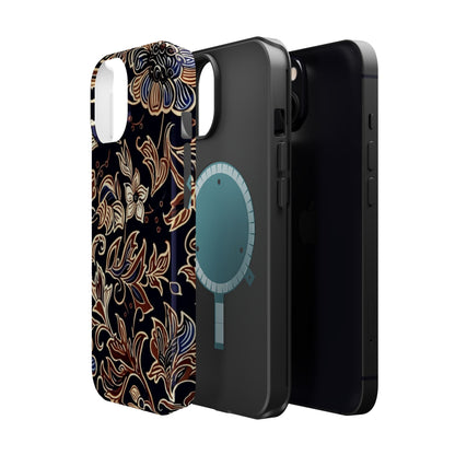 Floral Batik Magnetic Impact - Resistant Phone Case - DIGITAL X
