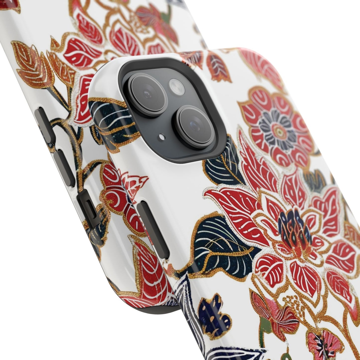 Floral Batik Magnetic Impact - Resistant Phone Case - DIGITAL X
