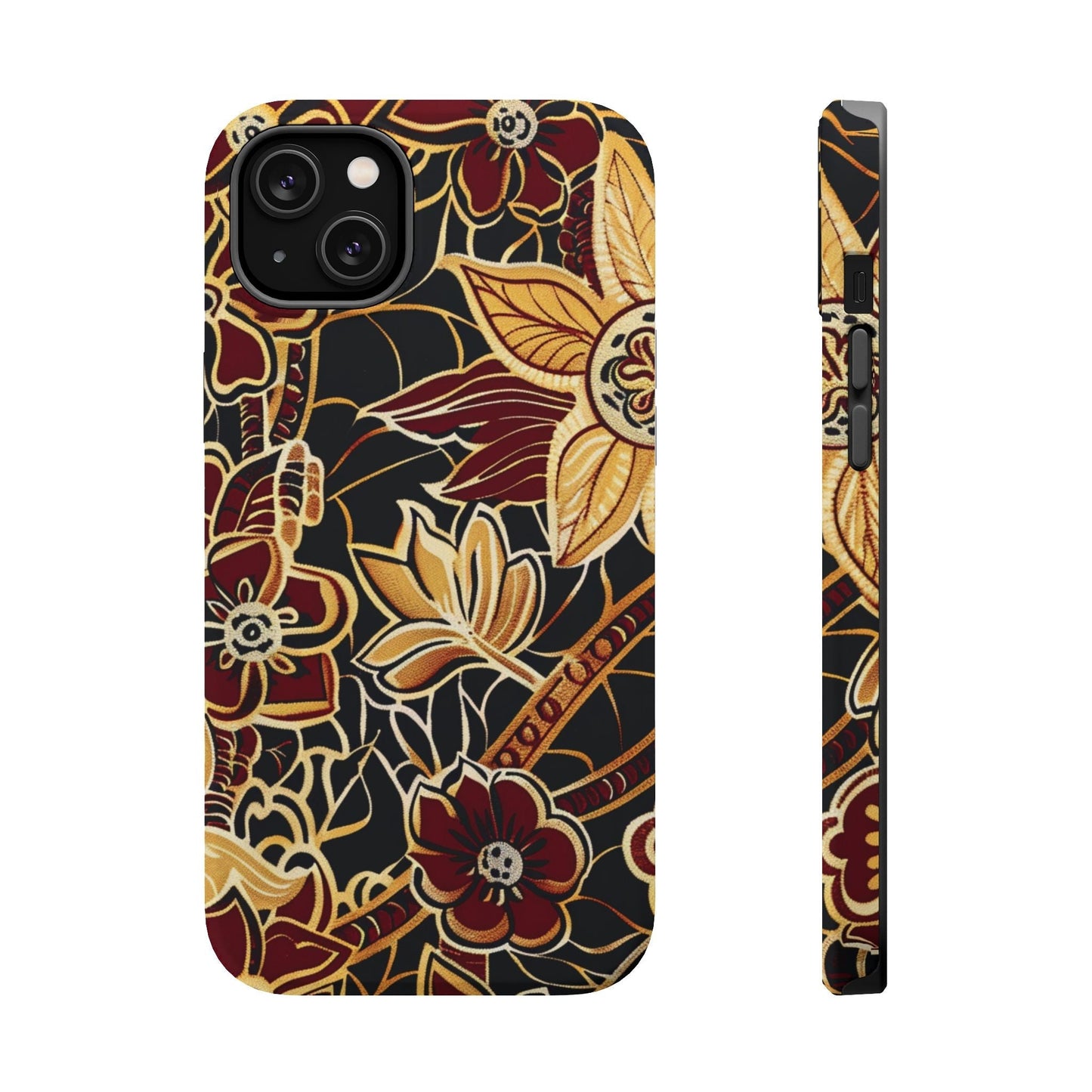Floral Batik Magnetic Impact - Resistant Phone Case - DIGITAL X