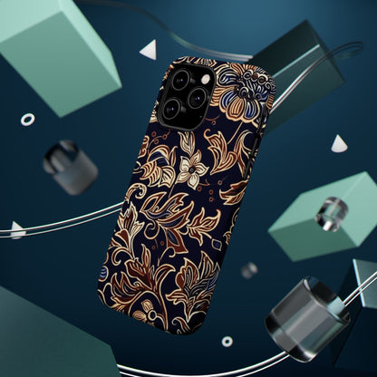 Floral Batik Magnetic Impact - Resistant Phone Case - DIGITAL X