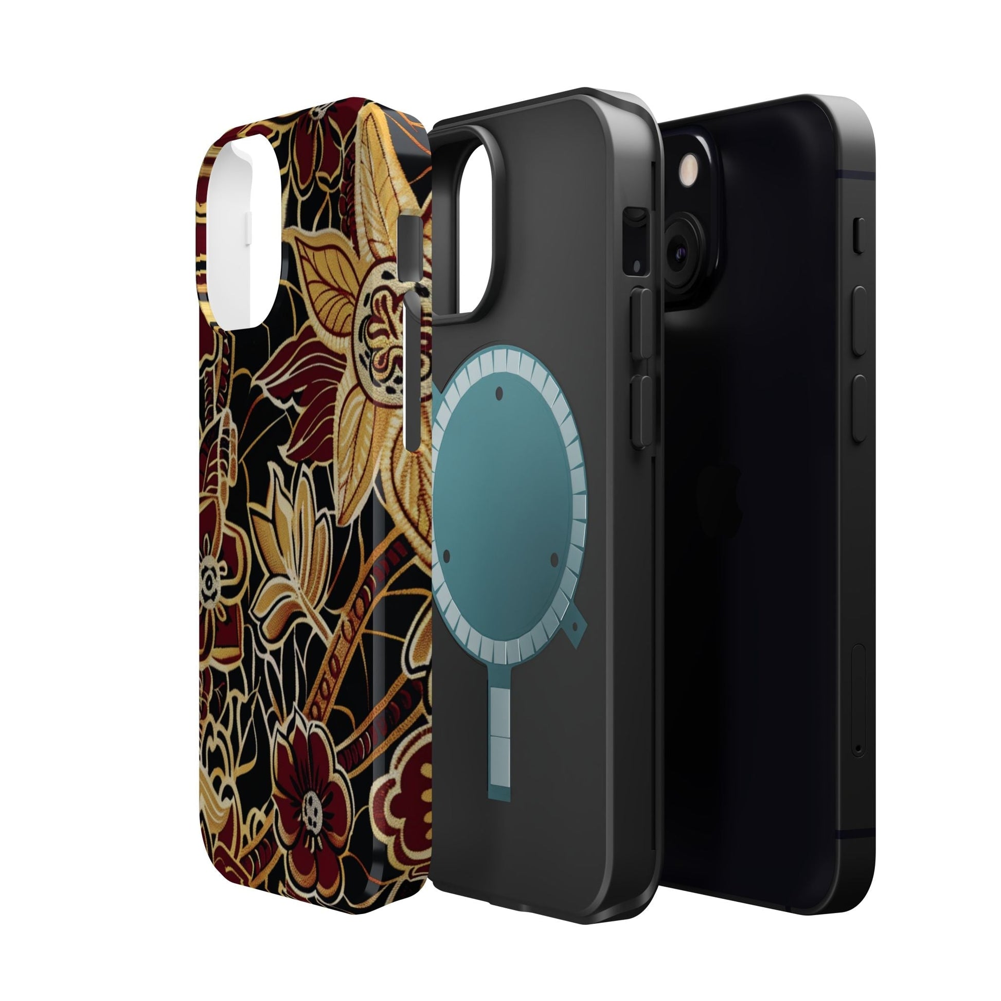 Floral Batik Magnetic Impact - Resistant Phone Case - DIGITAL X