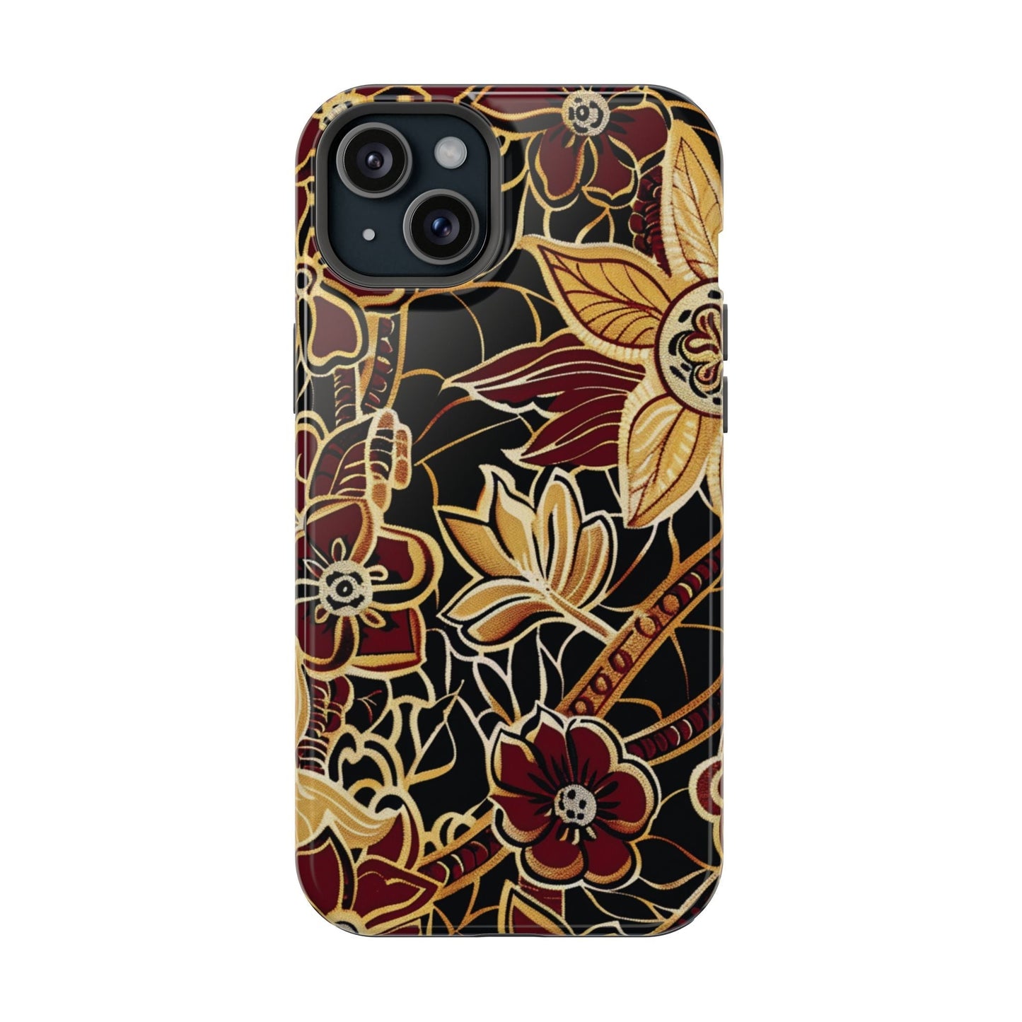 Floral Batik Magnetic Impact - Resistant Phone Case - DIGITAL X