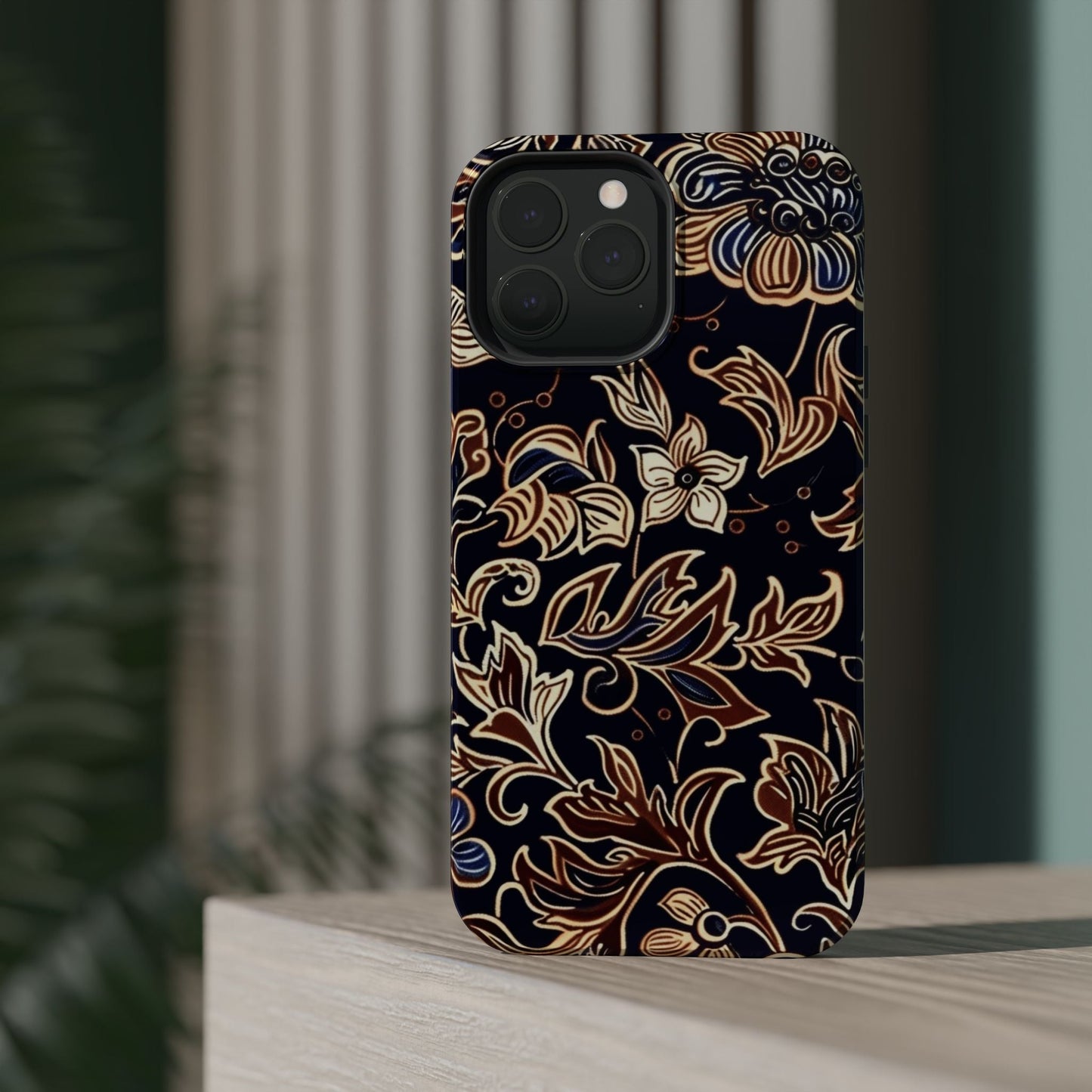 Floral Batik Magnetic Impact - Resistant Phone Case - DIGITAL X