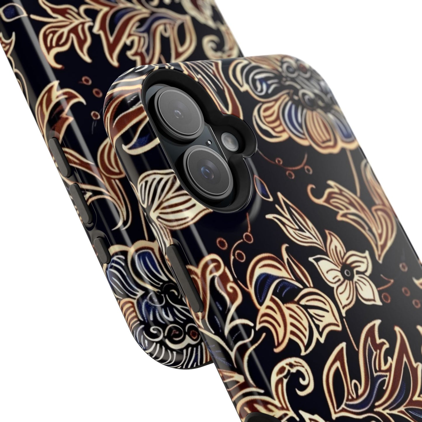 Floral Batik Magnetic Impact - Resistant Phone Case - DIGITAL X