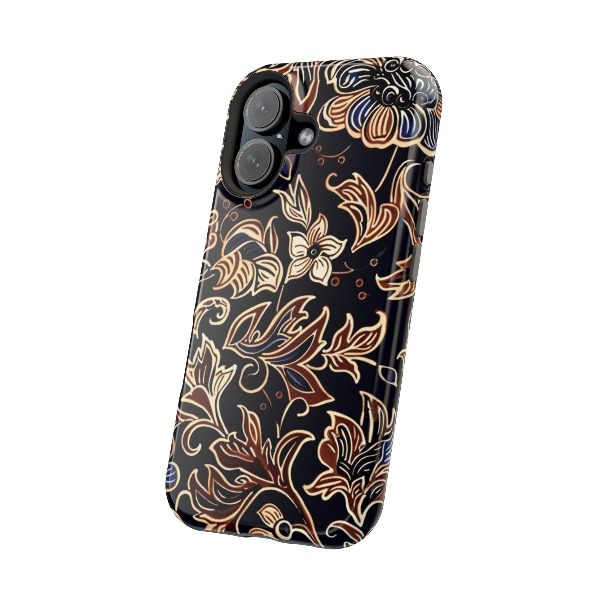 Floral Batik Magnetic Impact - Resistant Phone Case - DIGITAL X
