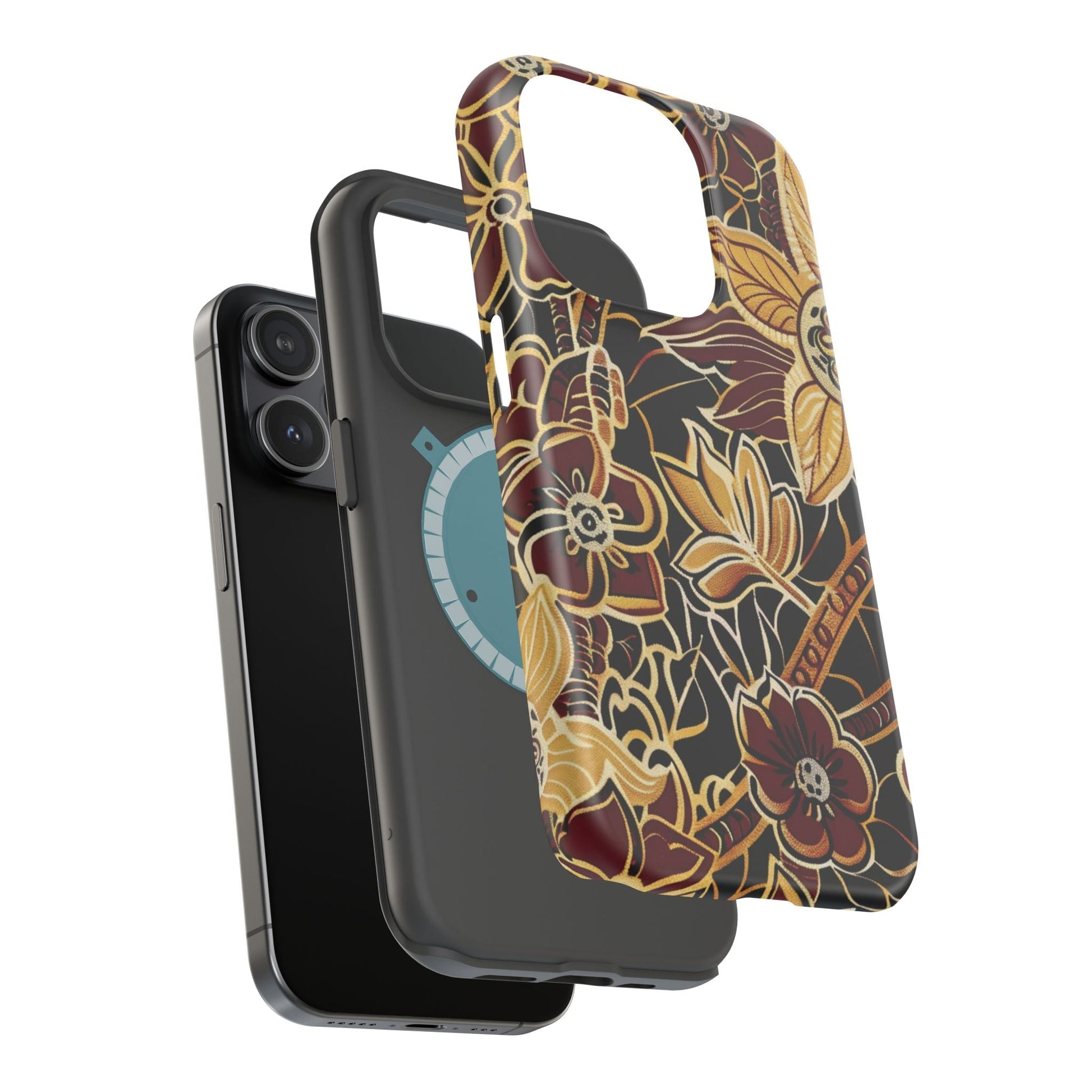 Floral Batik Magnetic Impact - Resistant Phone Case - DIGITAL X