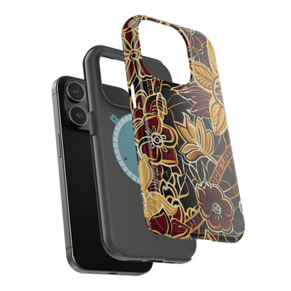 Floral Batik Magnetic Impact - Resistant Phone Case - DIGITAL X